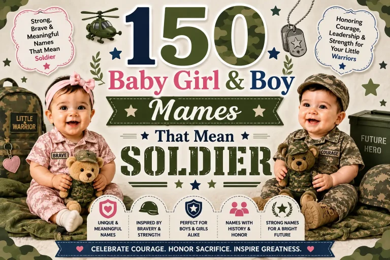 150 Baby Girl & Boy Names That Mean Soldier