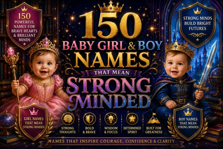 150 Baby Girl & Boy Names That Mean Strong Minded