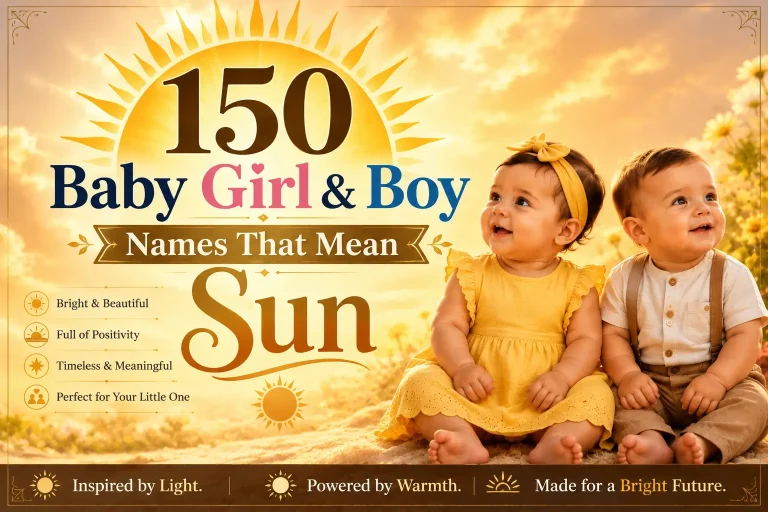 150 Baby Girl & Boy Names That Mean Sun