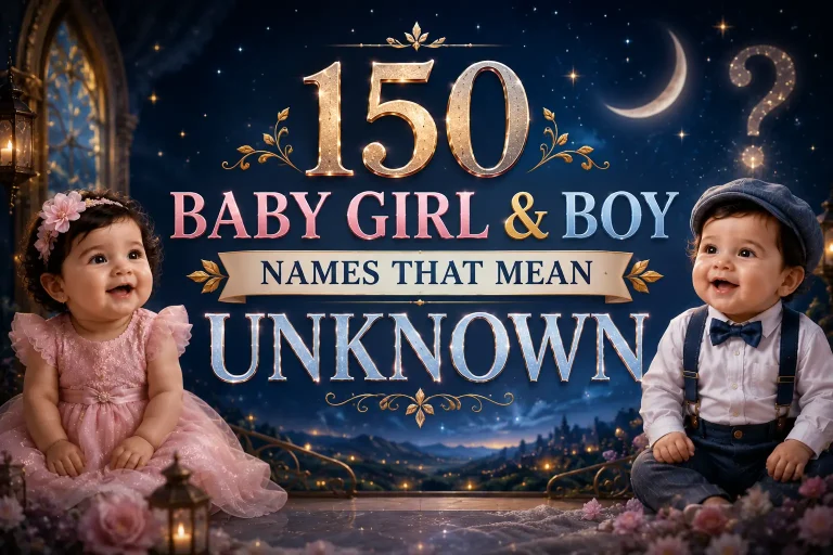 150 Baby Girl & Boy Names That Mean Unknown