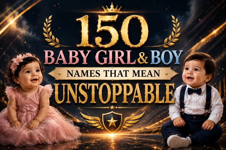 150 Baby Girl & Boy Names That Mean Unstoppable