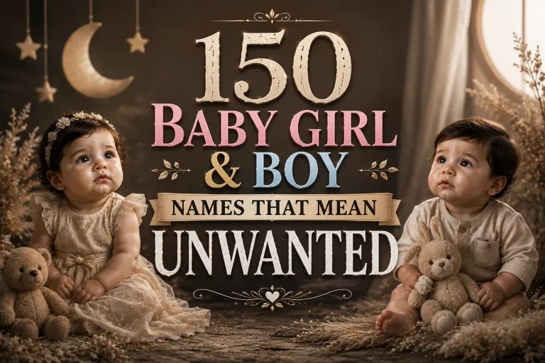 150 Baby Girl & Boy Names That Mean Unwanted