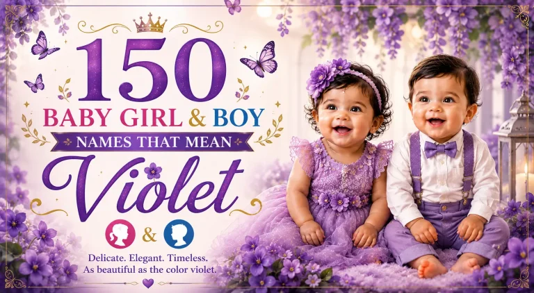 150 Baby Girl & Boy Names That Mean Violet