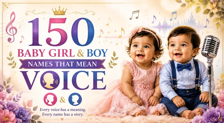 150 Baby Girl & Boy Names That Mean Voice
