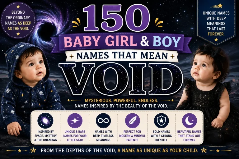 150 Baby Girl & Boy Names That Mean Void
