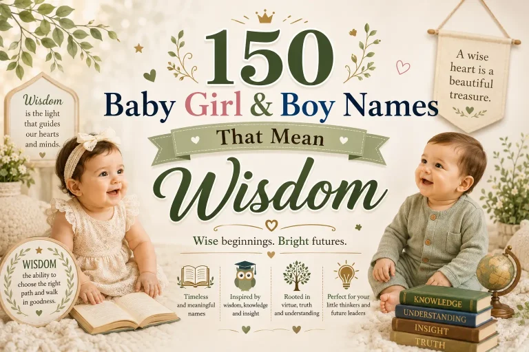 150 Baby Girl & Boy Names That Mean Wisdom