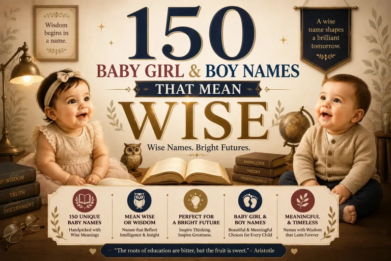 150 Baby Girl & Boy Names That Mean Wise
