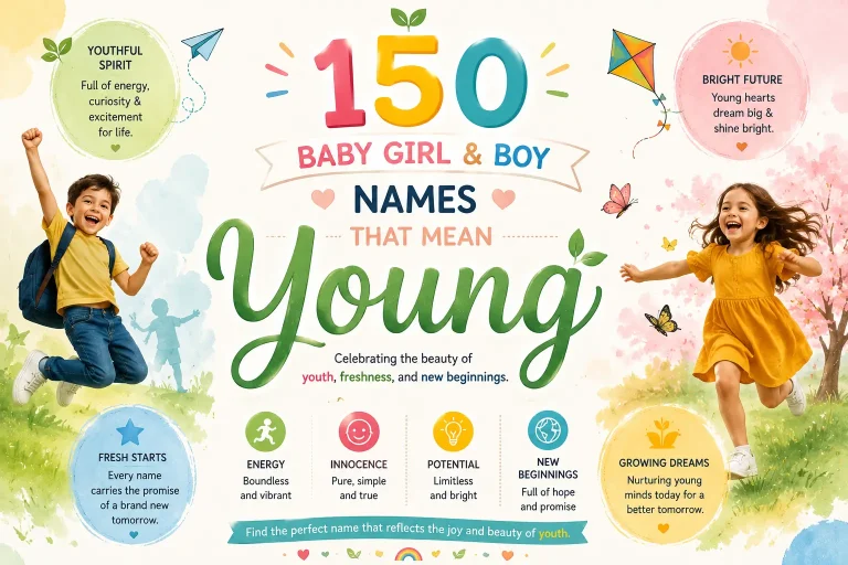 150 Baby Girl & Boy Names That Mean Young