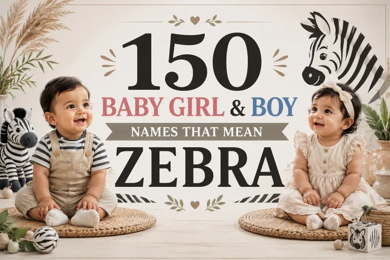 150 Baby Girl & Boy Names That Mean Zebra