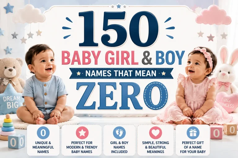 150 Baby Girl & Boy Names That Mean Zero