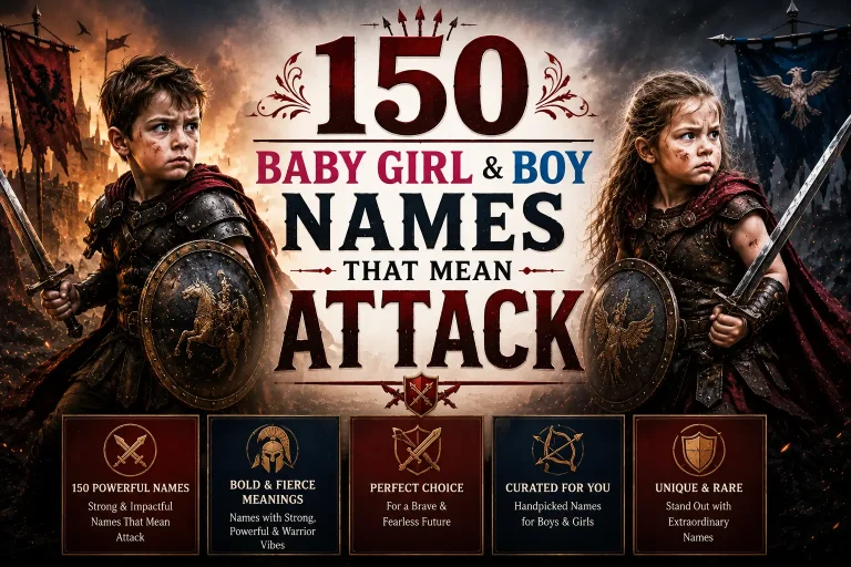 150 Baby Girl & Boy Names That Mean Attack
