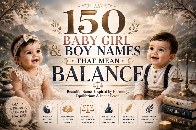 150 Baby Girl & Boy Names that Mean Balance