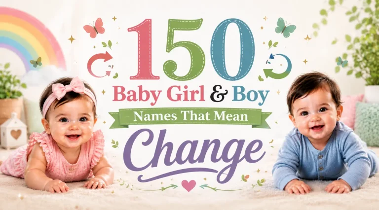 150 Baby Girl & Boy Names that Mean Change