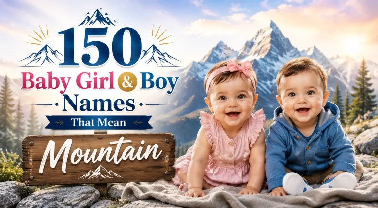 150 Baby Girl & Boy Names that Mean Mountain