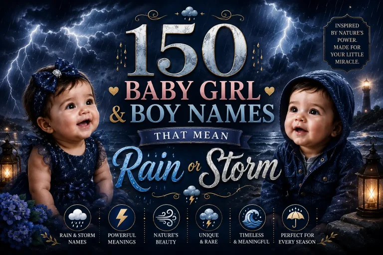 150 Baby Girl & Boy Names that Mean Rain or Storm