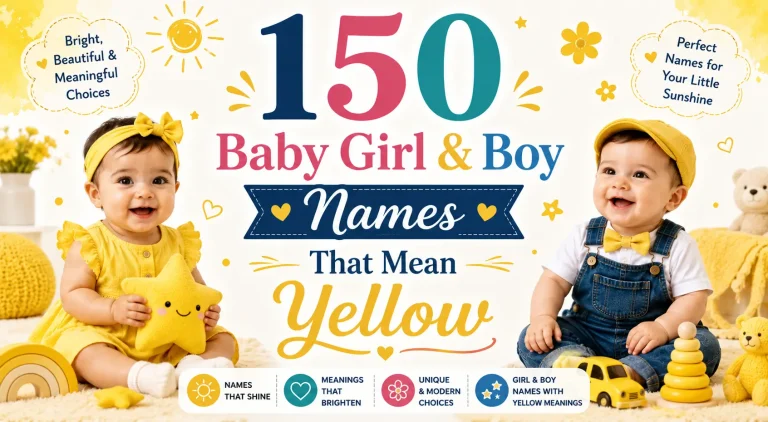 150 Baby Girl & Boy Names that Mean Yellow