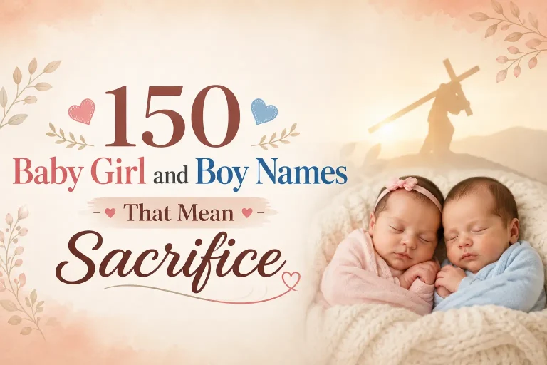 150 Baby Girl and Boy Names That Mean Sacrifice