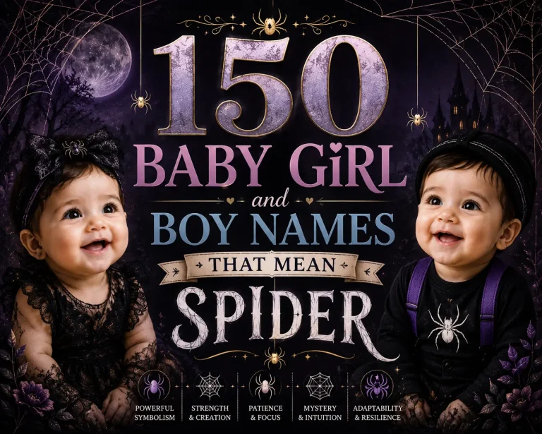 150 Baby Girl and Boy Names that Mean Spider