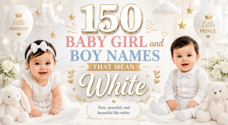 150 Baby Girl and Boy Names that Mean White