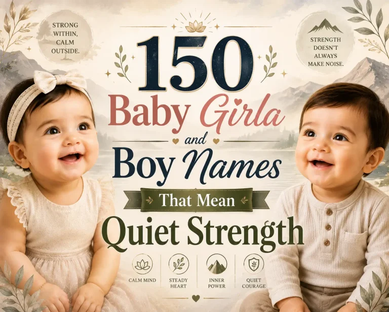 150 Baby Girla and Boy Names That Mean Quiet Strength