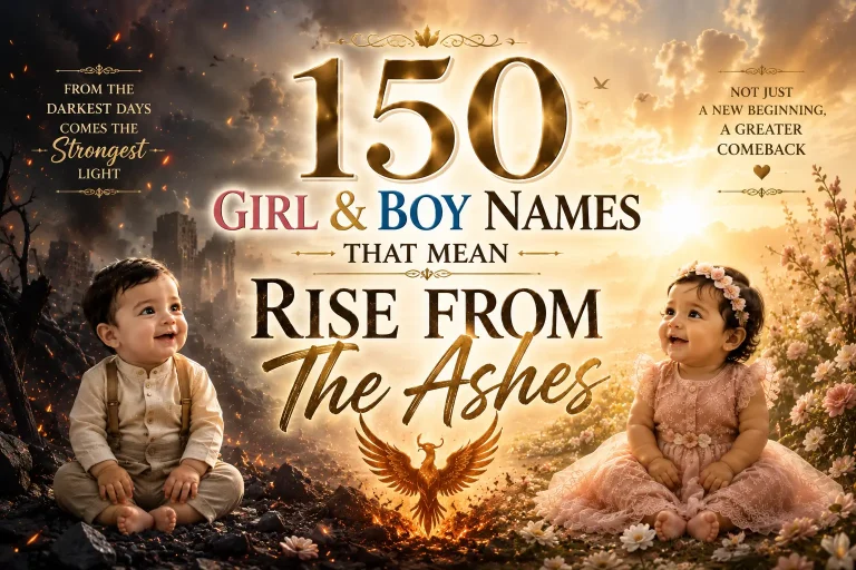 150 Girl & Boy Names That Mean Rise From The Ashes
