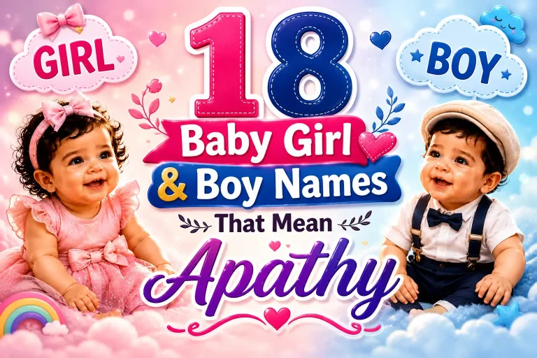 18 Baby Girl & Boy Names That Mean Apathy