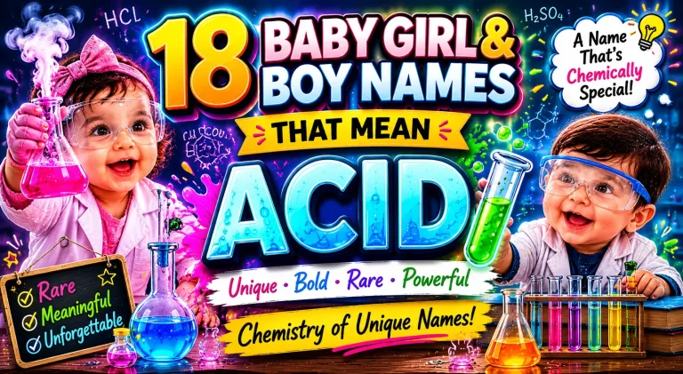 18 Baby Girl and Boy Names That Mean Acid
