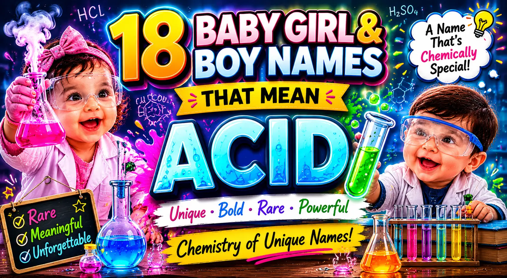 18 Baby Girl and Boy Names That Mean Acid