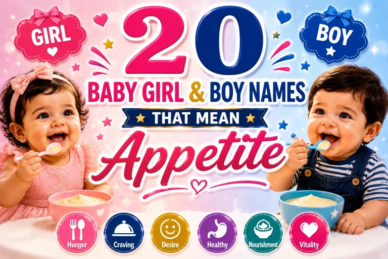 20 Baby Girl & Boy Names That Mean Appetite