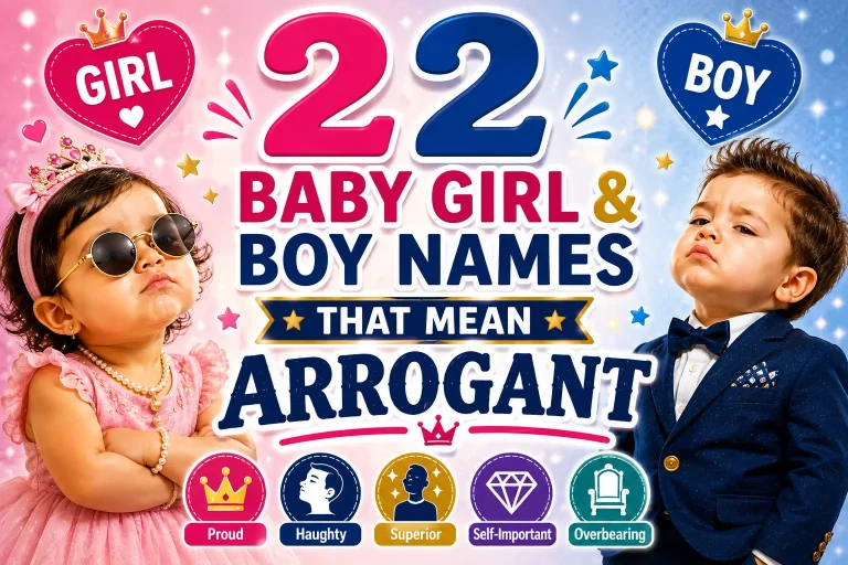 22 Baby Girl & Boy Names That Mean Arrogant