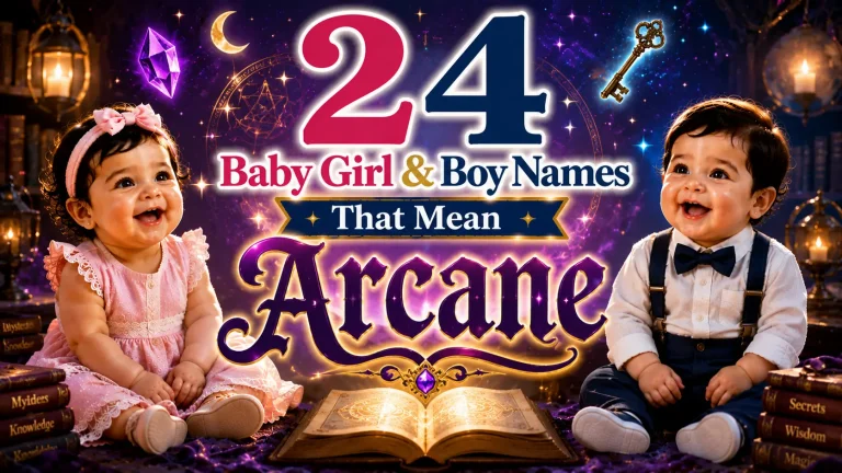 24 Baby Girl & Boy Names That Mean Arcane