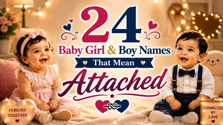 24 Baby Girl & Boy Names That Mean Attached
