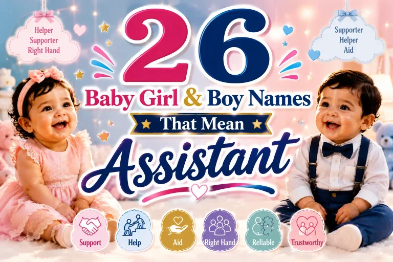 26 Baby Girl & Boy Names That Mean Assistant