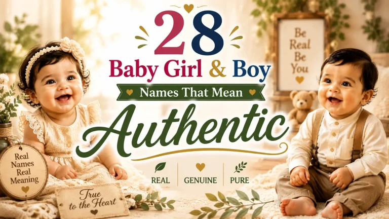 28 Baby Girl & Boy Names That Mean Authentic
