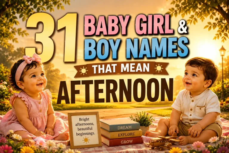 31 Baby Girl & Boy Names That Mean Afternoon