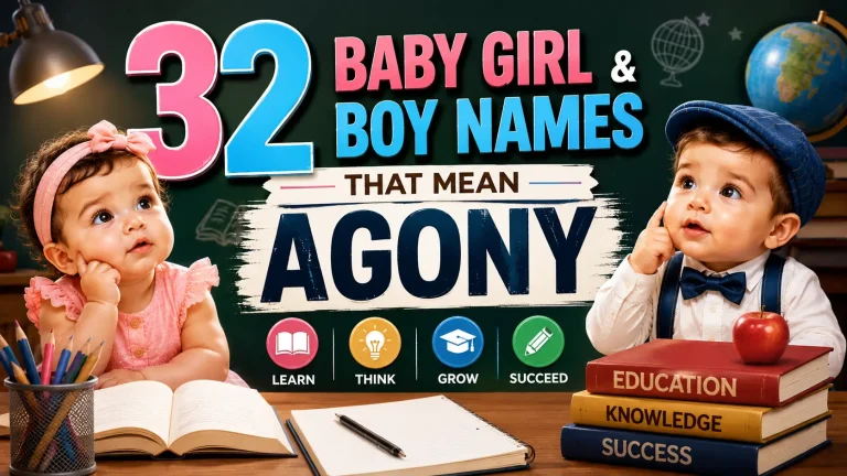 32 Baby Girl & Boy Names That Mean Agony