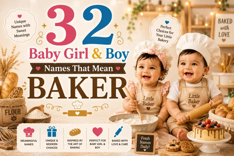 32 Baby Girl & Boy Names That Mean Baker