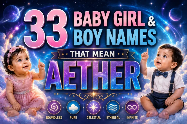 33 Baby Girl & Boy Names That Mean Aether