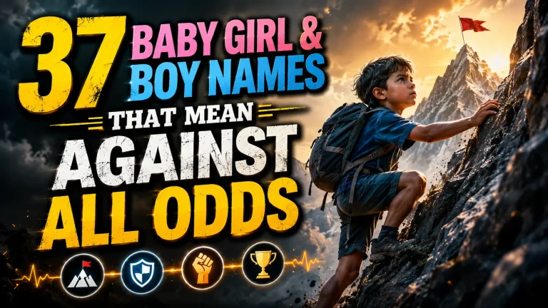 37 Baby Girl & Boy Names That Mean Against All Odds