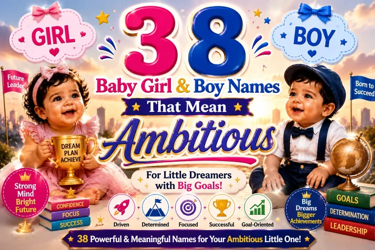 38 Baby Girl & Boy Names That Mean Ambitious