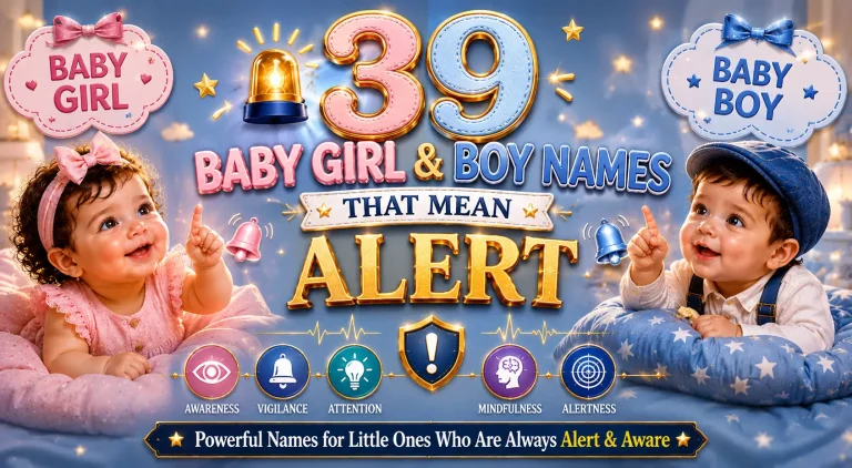39 Baby Girl & Boy Names That Mean Alert