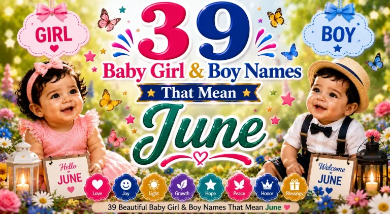 39 Baby Girl & Boy Names That Mean June