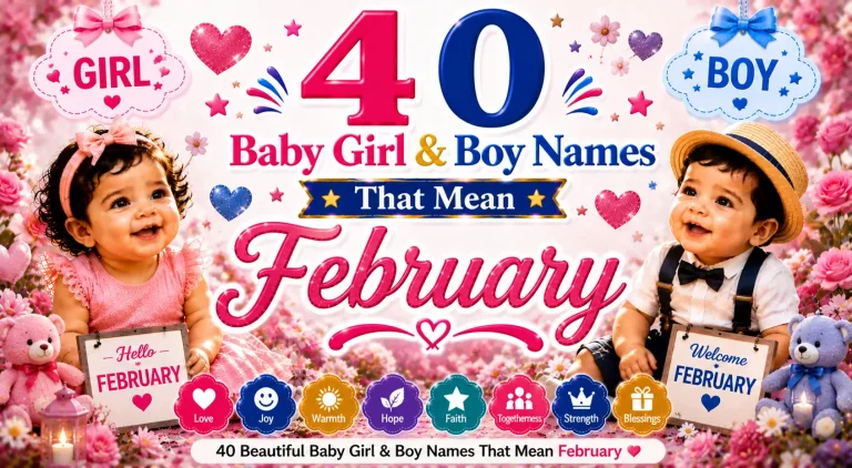 40 Baby Girl & Boy Names That Mean February