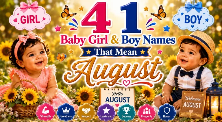 41 Baby Girl & Boy Names That Mean August