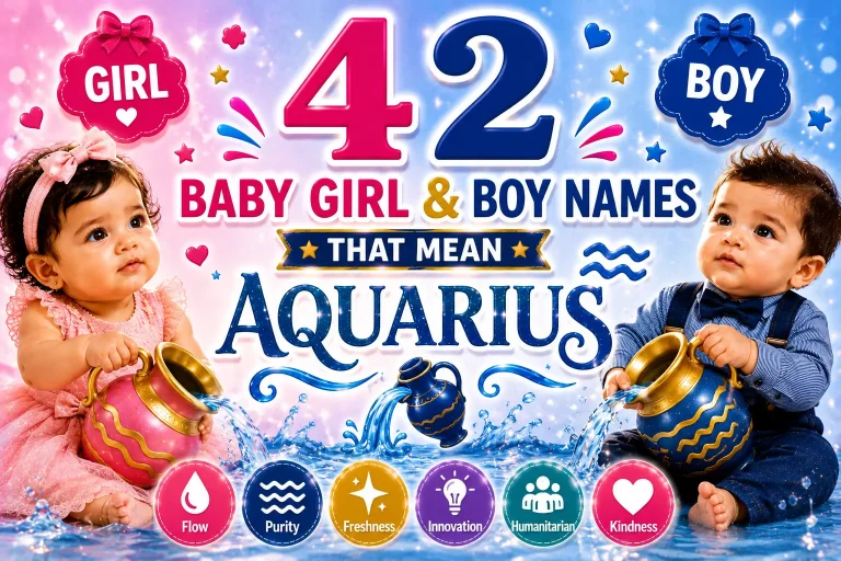42 Baby Girl & Boy Names That Mean Aquarius