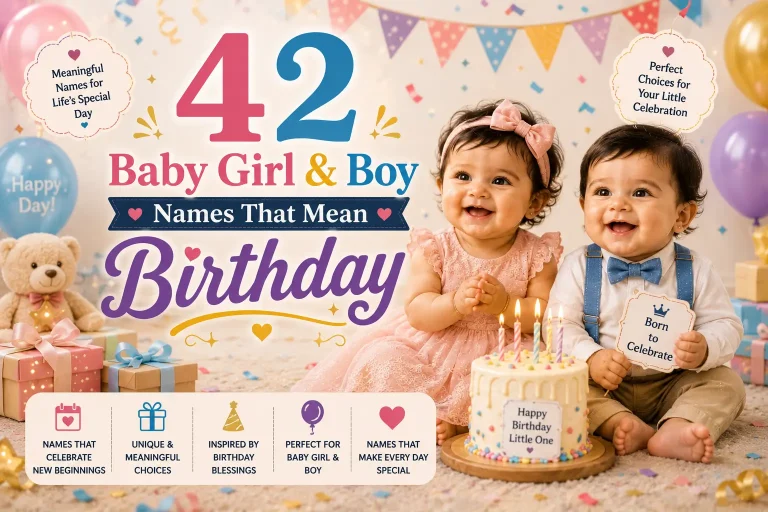 42 Baby Girl & Boy Names That Mean Birthday