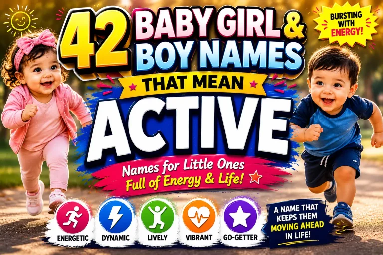 42 Baby Girl and Boy Names That Mean Active
