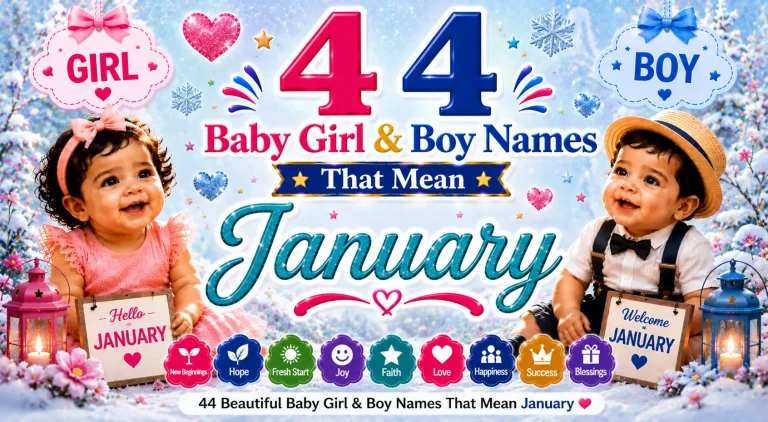 44 Baby Girl & Boy Names That Mean January