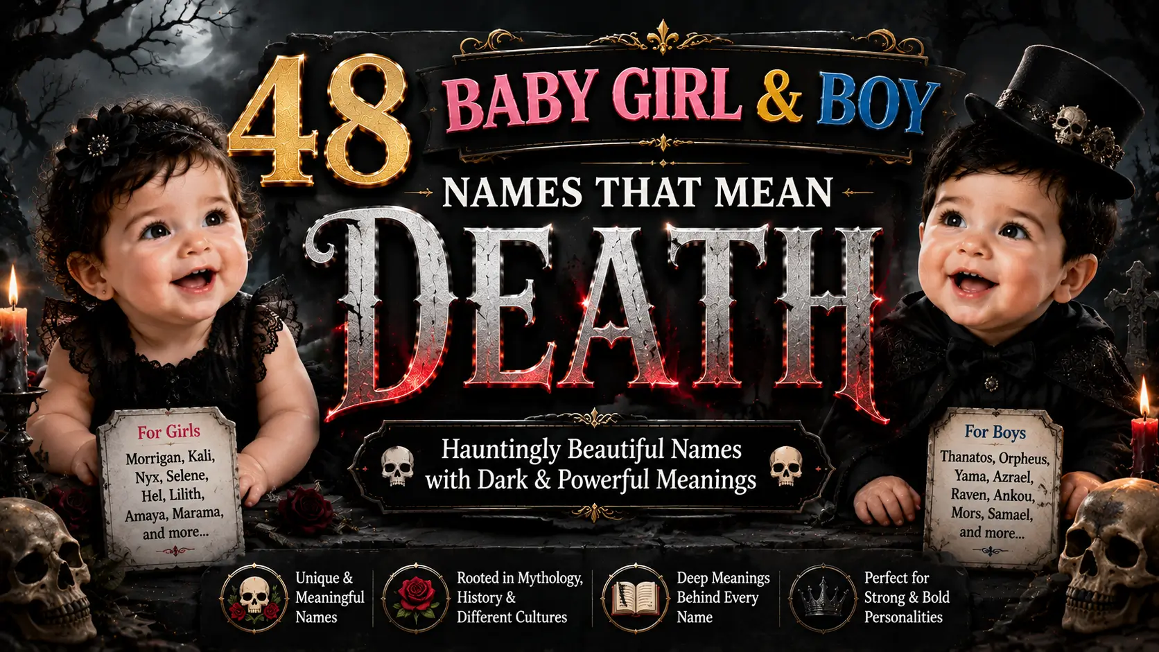 48 Baby Girl & Boy Names That Mean Death