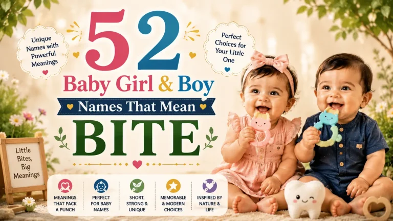 52 Baby Girl & Boy Names That Mean Bite